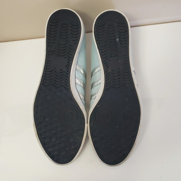 Vintage Adidas Sleek Series Sneakers Metallic Blue & Silver EUC - Picture 7 of 10